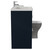 Napoli 460 Deep Blue 1100mm 2 Drawer Vanity Unit Toilet Suite with Left Hand Square Lucia Basin Side View thumbnail