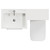 Napoli 460 Deep Blue 1100mm 2 Drawer Vanity Unit Toilet Suite with Left Hand Square Lucia Basin Top View thumbnail