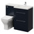 Napoli 460 Deep Blue 1100mm 2 Drawer Vanity Unit Toilet Suite with Right Hand Square Lucia Basin Right Hand View thumbnail