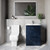 Napoli 460 Deep Blue 600mm 2 Drawer Vanity Unit and Tacoma Comfort Height Toilet Suite with Angel Basin Lifestyle Image thumbnail