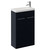 Napoli 250 Deep Blue 500mm 2 Door Vanity Unit with Square Silvo Basin Left Hand View
