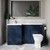 Napoli 390 Deep Blue 1500mm 2 Drawer Vanity Unit Toilet Suite with Left Hand Square Lucia Basin Lifestyle Image thumbnail