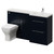 Napoli 390 Deep Blue 1500mm 2 Drawer Vanity Unit Toilet Suite with Right Hand Square Lucia Basin Right Hand View thumbnail