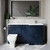 Napoli 390 Deep Blue 1500mm 2 Drawer Vanity Unit Toilet Suite with Right Hand Square Lucia Basin Lifestyle Image thumbnail