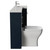 Napoli 390 Deep Blue 1500mm 3 Door Vanity Unit Toilet Suite with Right Hand Square Lucia Basin Side View thumbnail
