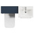 Napoli 390 Cento Deep Blue 1100mm 2 Drawer Vanity Unit Toilet Suite with Glide Basin Top View thumbnail
