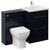 Napoli 460 Cento Deep Blue 1200mm 2 Drawer Vanity Unit Toilet Suite with Glide Basin Left Hand View thumbnail
