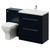 Napoli 460 Cento Deep Blue 1400mm 2 Drawer Vanity Unit Toilet Suite with Glide Basin Right Hand View thumbnail
