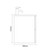 Napoli 390 Gloss Grey 800mm Wall Mounted 2 Drawer Vanity Unit with Angel Basin Side on Dimensions thumbnail