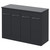 Napoli 460 Gloss Grey 1200mm 4 Door Vanity Unit for Countertop Basins Right Hand View thumbnail