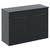 Napoli 460 Gloss Grey 1200mm 4 Drawer Vanity Unit for Countertop Basins Left Hand View thumbnail