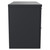 Napoli 390 Gloss Grey 800mm Wall Mounted 2 Drawer Vanity Unit for Countertop Basins Side View thumbnail