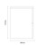 Napoli 390 Gloss Grey 800mm Wall Mounted 2 Drawer Vanity Unit for Countertop Basins Side on Dimensions thumbnail