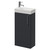 Napoli Cube Gloss Grey 400mm Single Door Vanity Unit with Align Basin Right Hand View