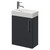 Napoli Cube Gloss Grey 400mm Wall Mounted Single Door Vanity Unit with Align Basin Right Hand View