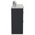 Napoli 390 Gloss Grey 1200mm 4 Drawer Vanity Unit with Double Glide Basins Side View thumbnail