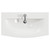 Napoli 390 Gloss Grey 800mm Wall Mounted 2 Drawer Vanity Unit with Arc Basin Top View