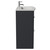 Napoli 390 Gloss Grey 800mm 2 Drawer Vanity Unit with Arc Basin Side View thumbnail