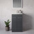 Napoli 390 Gloss Grey 500mm 2 Door Vanity Unit with Arc Basin Lifestyle Image thumbnail