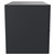 Napoli 460 Gloss Grey 800mm Wall Mounted 2 Drawer Vanity Unit for Countertop Basins Side View