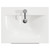 Napoli 460 Gloss Grey 600mm Wall Mounted 2 Drawer Vanity Unit with Glide Basin Top View
