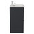 Napoli 460 Gloss Grey 800mm 2 Drawer Vanity Unit with Glide Basin Side View