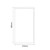 Napoli 460 Gloss Grey 600mm 2 Door Vanity Unit for Countertop Basins Side on Dimensions thumbnail