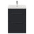 Napoli 460 Gloss Grey 600mm 2 Drawer Vanity Unit with Glide Basin Front View thumbnail