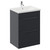 Napoli 460 Gloss Grey 600mm 2 Drawer Vanity Unit with Glide Basin Left Hand View thumbnail