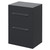 Napoli 460 Gloss Grey 600mm 2 Drawer Vanity Unit for Countertop Basins Right Hand View thumbnail