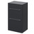 Napoli 390 Gloss Grey 500mm 2 Drawer Vanity Unit for Countertop Basins Right Hand View thumbnail