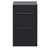Napoli 390 Gloss Grey 500mm 2 Drawer Vanity Unit for Countertop Basins Front View