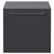 Napoli 390 Gloss Grey 500mm Wall Mounted Single Drawer Vanity Unit for Countertop Basins Front View
