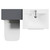 Napoli 460 Gloss Grey 1100mm 2 Drawer Vanity Unit Toilet Suite with Glide Basin Top View thumbnail