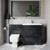 Napoli 390 Cento Gloss Grey 1400mm 2 Drawer Vanity Unit Toilet Suite with Glide Basin Lifestyle Image thumbnail