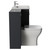 Napoli 460 Cento Gloss Grey 1400mm 2 Drawer Vanity Unit Toilet Suite with Glide Basin Side View thumbnail