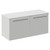 Napoli 390 Gloss Grey Pearl 1000mm Wall Mounted 2 Drawer Vanity Unit for Countertop Basins Left Hand View