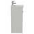 Napoli 390 Gloss Grey Pearl 400mm Single Door Vanity Unit with Glide Basin Side View