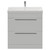 Napoli 390 Gloss Grey Pearl 800mm 2 Drawer Vanity Unit with Rimini Basin Front View