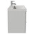 Napoli 390 Gloss Grey Pearl 800mm Wall Mounted 2 Drawer Vanity Unit with Rimini Basin Side View