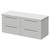 Napoli 460 Gloss Grey Pearl 1200mm Wall Mounted 4 Drawer Vanity Unit for Countertop Basins Right Hand View thumbnail