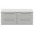 Napoli 460 Gloss Grey Pearl 1200mm Wall Mounted 4 Drawer Vanity Unit for Countertop Basins Front View thumbnail