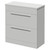Napoli 390 Gloss Grey Pearl 800mm 2 Drawer Vanity Unit for Countertop Basins Right Hand View