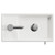 Napoli Cube Gloss Grey Pearl 400mm Single Door Vanity Unit with Align Basin Top View