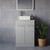 Napoli 390 Gloss Grey Pearl 600mm 2 Door Vanity Unit for Countertop Basins Lifestyle Image thumbnail