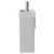 Napoli Cube Gloss Grey Pearl 400mm Wall Mounted Single Door Vanity Unit with Align Basin Side View
