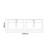 Napoli 390 Gloss Grey Pearl 1200mm 4 Drawer Vanity Unit with Double Lucia Basins Top Down Dimensions thumbnail