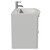 Napoli 390 Gloss Grey Pearl 800mm Wall Mounted 2 Drawer Vanity Unit with Arc Basin Side View
