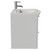 Napoli 390 Gloss Grey Pearl 600mm Wall Mounted 2 Drawer Vanity Unit with Arc Basin Side View thumbnail