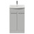 Napoli 390 Gloss Grey Pearl 500mm 2 Door Vanity Unit with Arc Basin Front View